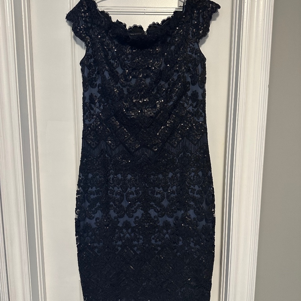 Tadashi Shoji sequin lace dress